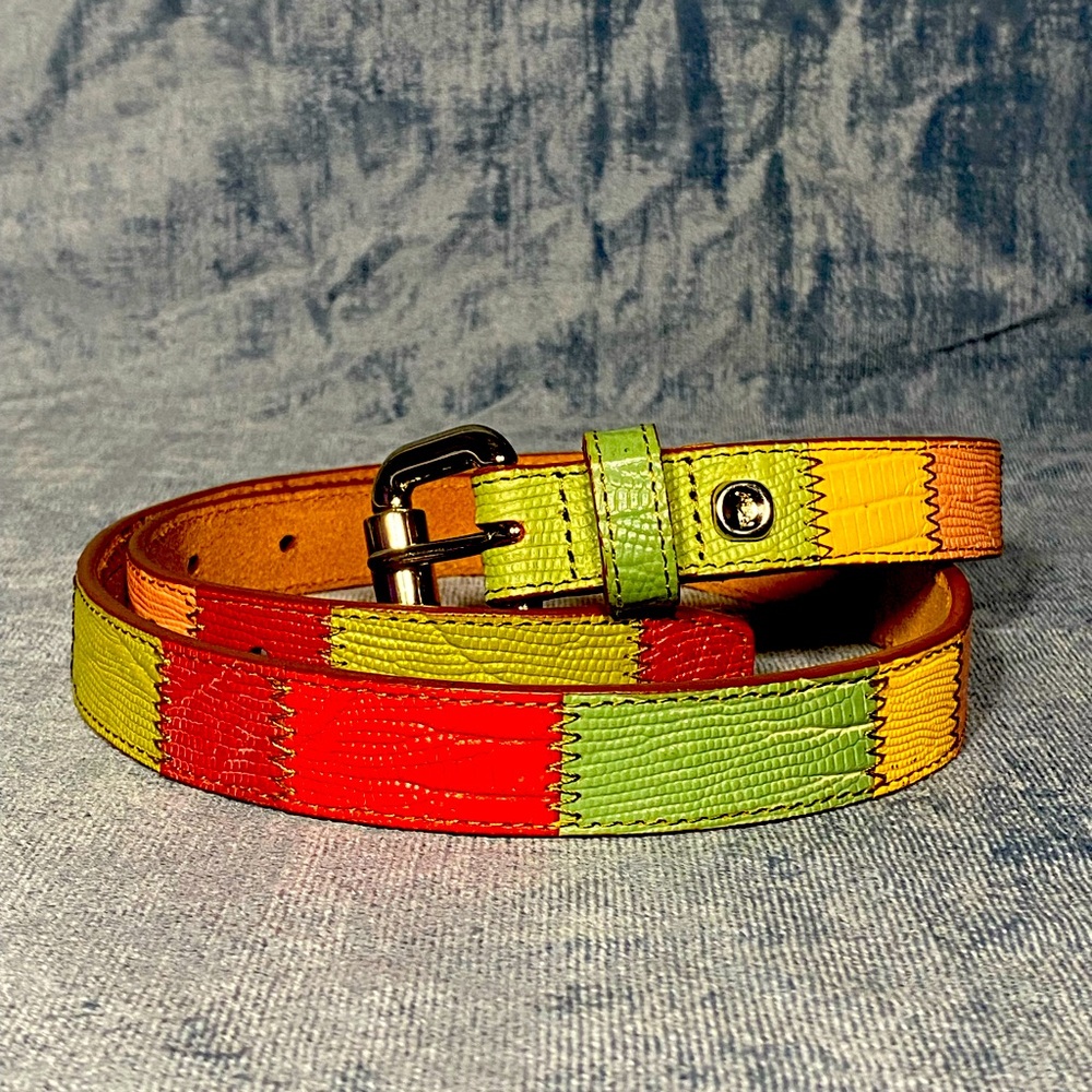 Fossil Women's Color Block/patchwork belt Size Medium